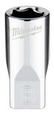 Milwaukee 45-34-9034 Socket, 8 mm Socket, Standard Socket, 4.921 in OAL, 1/4 in Drive, 6 -Point, Chrome Vanadium Steel