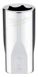 Milwaukee 45-34-9035 Socket, 9 mm Socket, Standard Socket, 4.921 in OAL, 1/4 in Drive, 6 -Point, Chrome Vanadium Steel