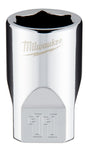 Milwaukee 45-34-9037 Socket, 11 mm Socket, Standard Socket, 4.921 in OAL, 1/4 in Drive, 6 -Point, Chrome Vanadium Steel