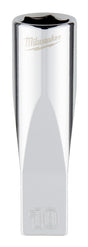 Milwaukee 45-34-9048 Socket, 10 mm Socket, Deep Socket, 2.559 in OAL, 1/4 in Drive, 6 -Point, Chrome Vanadium Steel
