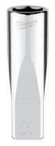 Milwaukee 45-34-9049 Socket, 11 mm Socket, Deep Socket, 2.559 in OAL, 1/4 in Drive, 6 -Point, Chrome Vanadium Steel