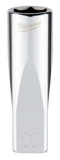 Milwaukee 45-34-9049 Socket, 11 mm Socket, Deep Socket, 2.559 in OAL, 1/4 in Drive, 6 -Point, Chrome Vanadium Steel