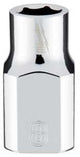 Milwaukee 45-34-9078 Socket, 8 mm Socket, Standard Socket, 3.543 in OAL, 3/8 in Drive, 6 -Point, Chrome Vanadium Steel