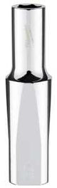 Milwaukee 45-34-9092 Socket, 8 mm Socket, Deep Socket, 3.543 in OAL, 3/8 in Drive, 6 -Point, Chrome Vanadium Steel