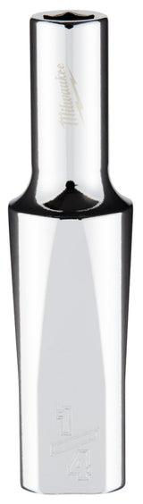 Milwaukee 45-34-9073 Socket, 1/4 in Socket, Deep Socket, 3.543 in OAL, 3/8 in Drive, 6 -Point, Chrome Vanadium Steel