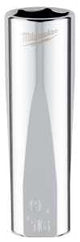 Milwaukee 45-34-5625 Socket, 9/16 in Socket, Deep Socket, 3.543 in OAL, 3/8 in Drive, 6 -Point, Chrome Vanadium Steel