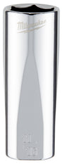 Milwaukee 45-34-6875 Socket, 11/16 in Socket, Deep Socket, 3.543 in OAL, 3/8 in Drive, 6 -Point, Chrome Vanadium Steel