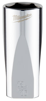 Milwaukee 45-34-9074 Socket, 13/16 in Socket, Deep Socket, 3.543 in OAL, 3/8 in Drive, 6 -Point, Chrome Vanadium Steel