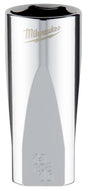 Milwaukee 45-34-9074 Socket, 13/16 in Socket, Deep Socket, 3.543 in OAL, 3/8 in Drive, 6 -Point, Chrome Vanadium Steel