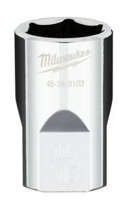 Milwaukee 45-34-9103 Socket, 11/16 in Socket, 1/2 in Drive, 6-Point, Chrome Vanadium Steel, Chrome