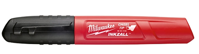 Milwaukee INKZALL Series 48-22-3130 Permanent Marker, 13/64 in Tip, Black, Pack of 36