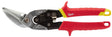 Milwaukee 48-22-4562 Aviation Snip, 10 in OAL, 5 in L Cut, Straight Cut, Steel Blade, Ergonomic Handle, Red Handle