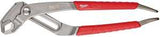 Milwaukee 48-22-6212 V-Jaw Plier, 12 in OAL, 2-3/4 in Jaw Opening, Red Handle, Comfort-Grip Handle, 1/4 in W Jaw