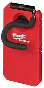 Milwaukee PACKOUT 48-22-8333 S-Hook, 25 lb Load, 4 in L, 3-1/2 in W, 7 in H, Metal/Polymer, Black/Red