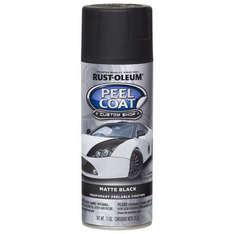 Rust-Oleum Peel Coat Matte Black Rubber Coating 11 oz, Pack of 6