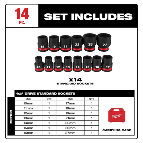 SOCKET ST 6POINT MET STD 1/2IN