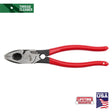 Milwaukee MT500T Lineman's Plier with Thread Cleaner, 9.22 in OAL, 1.39 in Jaw Opening, Red Handle, Dipped Grip Handle
