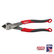 Milwaukee MT558 Cutting Plier, 8 in OAL, 0.97 in Cutting Capacity, Black/Red Handle, Comfort Grip Handle, 0.7 in W Jaw