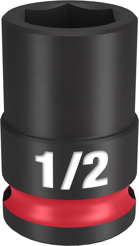 Milwaukee SHOCKWAVE Impact Duty 49-66-6106 Shallow Impact Socket, 1/2 in Socket, 3/8 in Drive, Square Drive, 6-Point