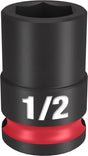Milwaukee SHOCKWAVE Impact Duty 49-66-6106 Shallow Impact Socket, 1/2 in Socket, 3/8 in Drive, Square Drive, 6-Point
