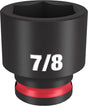 Milwaukee SHOCKWAVE Impact Duty 49-66-6112 Shallow Impact Socket, 7/8 in Socket, 3/8 in Drive, Square Drive, 6-Point