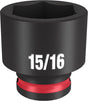 Milwaukee SHOCKWAVE Impact Duty 49-66-6113 Shallow Impact Socket, 15/16 in Socket, 3/8 in Drive, Square Drive, 6-Point