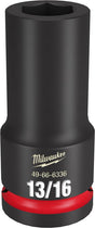 Milwaukee SHOCKWAVE Impact Duty 49-66-6336 Deep Impact Socket, 13/16 in Socket, 3/4 in Drive, Square Drive, 6-Point
