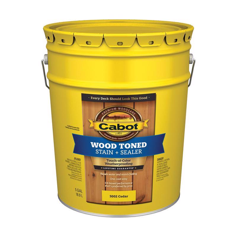 Cabot Wood Toned Transparent Cedar Oil-Based Deck and Siding Stain 5 gal