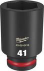 Milwaukee SHOCKWAVE Impact Duty 49-66-6416 Deep Impact Socket, 41 mm Socket, 3/4 in Drive, Square Drive, 6-Point