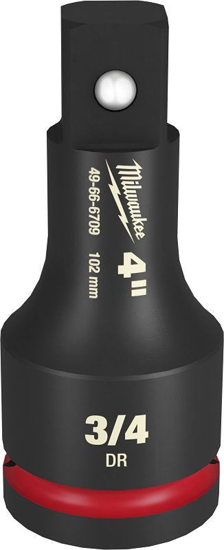 Milwaukee SHOCKWAVE Impact Duty 49-66-6709 Socket Extension, 3/4 in Drive, 3/4 in Output Drive, Square Output Drive