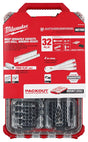Milwaukee 48-22-9482 Ratchet and Socket Set, Chrome Vanadium Steel, Chrome-Plated