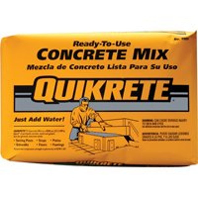 Quikrete 1101-40 Concrete Mix, Brown/Gray, Granular, 40 lb Bag, Pack of 60