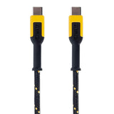 DEWALT 131 0021 DW2 Charging Cable, Type C, Kevlar Fiber Sheath, 10 ft L