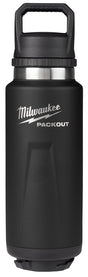 Milwaukee PACKOUT Series 48-22-8397B Insulated Bottle, 36 oz, Stainless Steel, Black