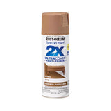 Rust-Oleum Painter's Touch 2X Ultra Cover Satin Nutmeg Paint+Primer Spray Paint 12 oz, Pack of 6