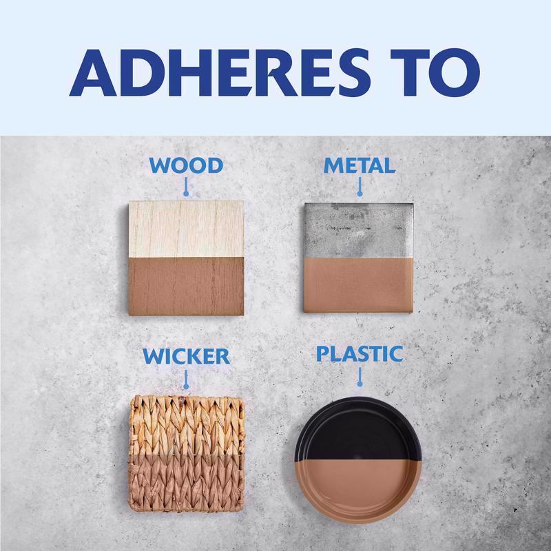 Rust-Oleum Painter's Touch 2X Ultra Cover Satin Nutmeg Paint+Primer Spray Paint 12 oz, Pack of 6