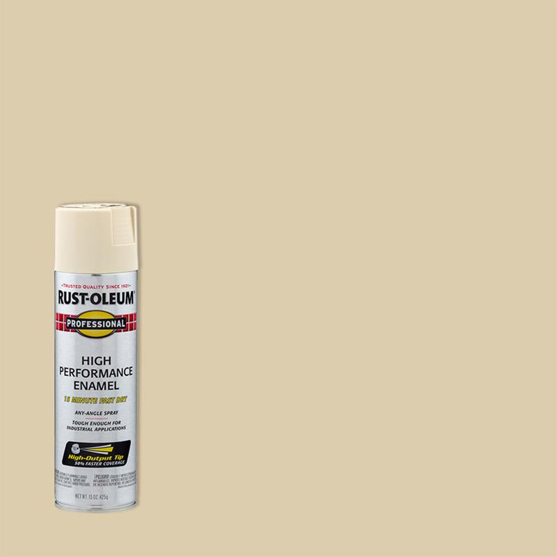 Rust-Oleum 7570838 Enamel Spray Paint, Gloss, Almond, 15 oz, Can, Pack of 6