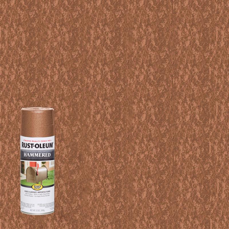 Rust-Oleum Stops Rust Hammered Copper Spray Paint 12 oz