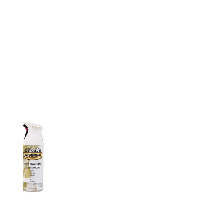 Rust-Oleum Universal Flat White Spray Paint 12 oz, Pack of 6