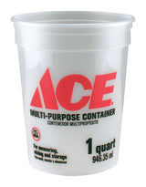 Ace Clear 1 qt Bucket, Pack of 25