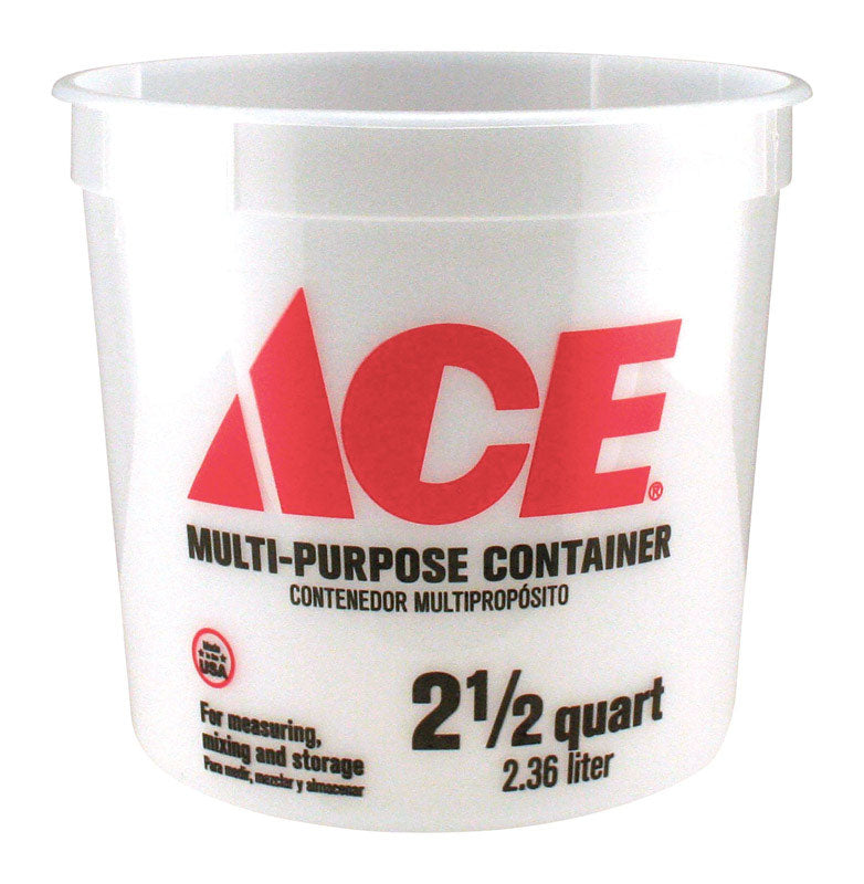 Ace Clear 2.5 qt Bucket, Pack of 25