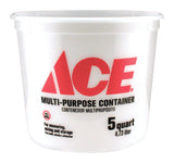 Ace Clear 5 qt Bucket, Pack of 25