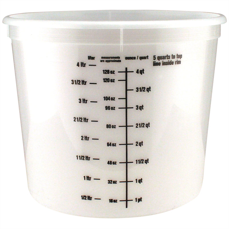 Ace Clear 5 qt Bucket, Pack of 25