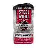 Rhodes American 4 Grade Extra Coarse Steel Wool Pad 12 pk, Pack of 6