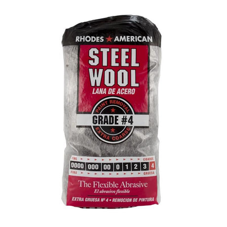 Rhodes American 4 Grade Extra Coarse Steel Wool Pad 12 pk, Pack of 6