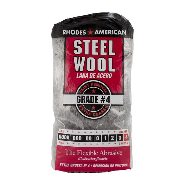 Rhodes American 4 Grade Extra Coarse Steel Wool Pad 12 pk, Pack of 6