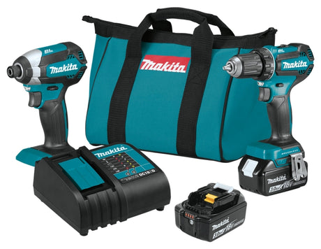 Makita XT281S Combination Tool Kit, Battery Included, 3 Ah, 18 V, Lithium-Ion
