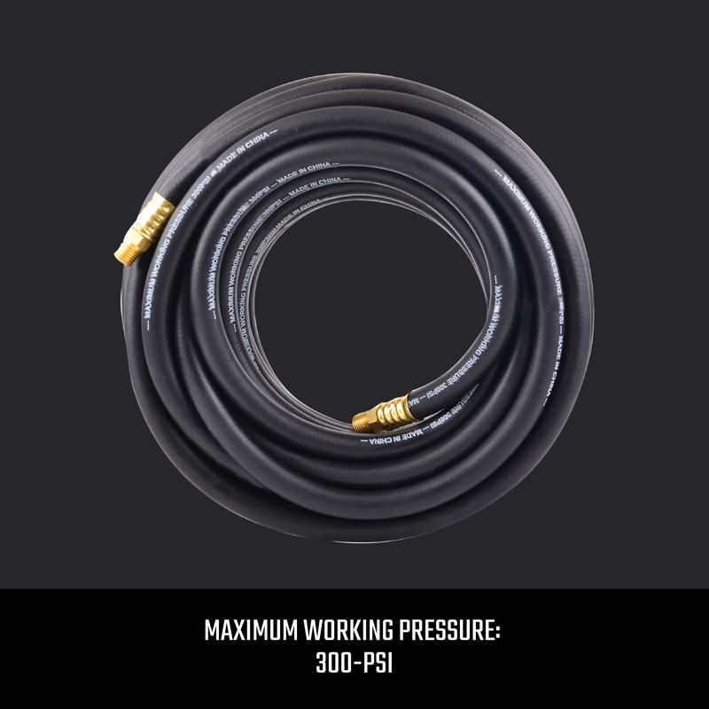 Craftsman 50 ft. L X 3/8 in. D Rubber Air Hose 300 psi Black