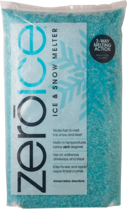 HJ 9529 Ice Melter, Flake Crystal, Granular, Aqua/White, 10 lb Bag, Pack of 4