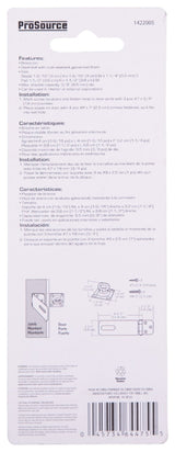 ProSource 33065MGS-BC3L-PS Safety Hasp, 4-1/2 in L, 4-1/2 in W, Galvanized Steel, Zinc, 3/8 in Dia Shackle